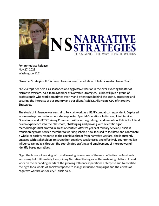 Narrative Strategies (@narrativestrat) / Posts / X