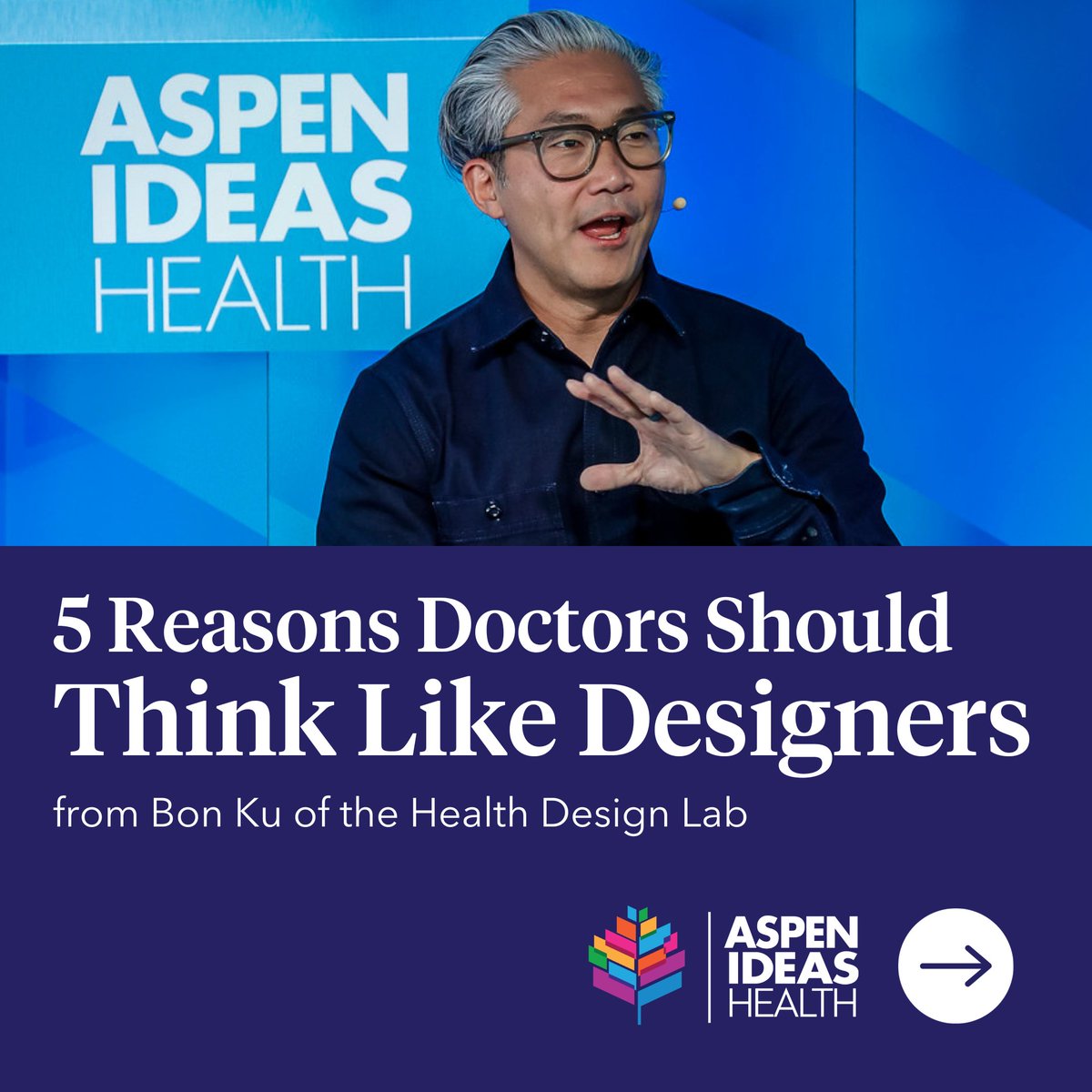 Design thinking can improve the experiences, devices, services and spaces of healthcare. @BonKu of the Health Design Lab @JeffersonUniv shares 5 reasons why with #AspenIdeasHealth ➡️ bit.ly/40YapQQ