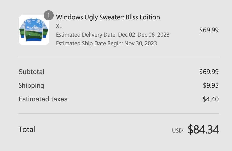 What have I done? #WindowsUglySweater