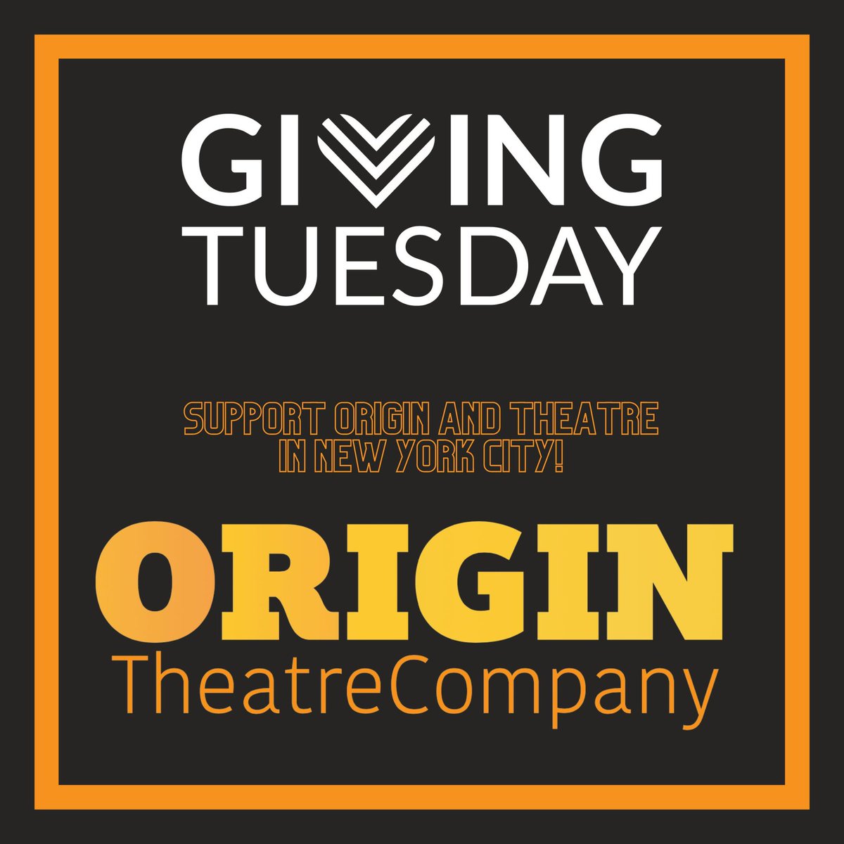 🫶 This #GivingTuesday consider donating to Origin Theatre Company to support our ongoing mission of premiering a diverse range of contemporary Irish theatre in New York City. 🫶To donate, visit origintheatre.org/support