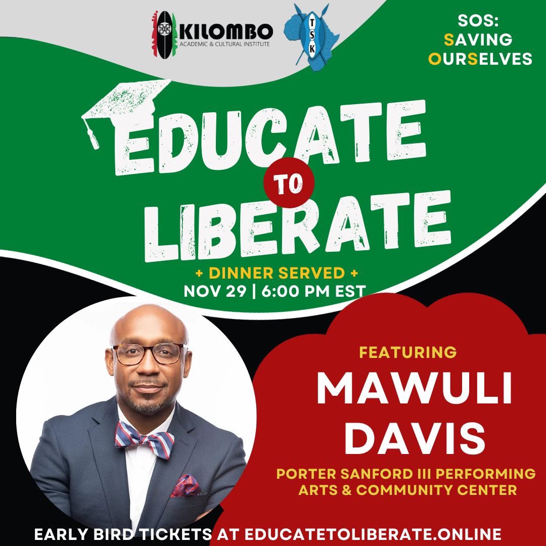 #GivingTuesday We are asking that you donate to Kilombo Educational &amp; Cultural Institute, one of Atlanta’s Freedom schools. kilomboschool.com and click support. They are given 3 options to give.

Cash app, $Kilombo

Write a check to Kilombo
Or
Zelle, kilomboshule@gmail.com