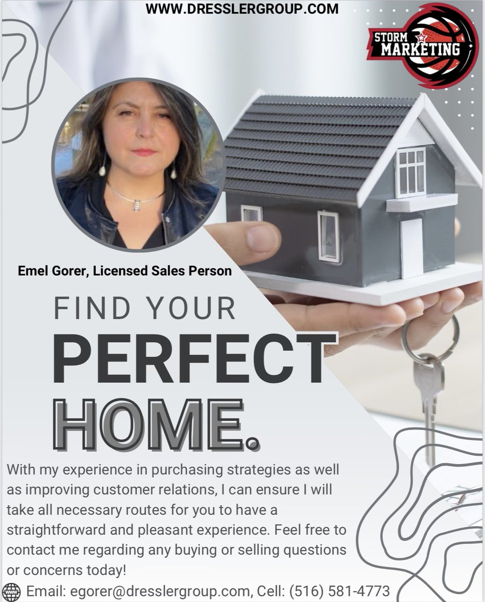 Find your perfect home 🏡 

Emigrating from Turkey to the United States, Emel can bring a new viewpoint to real estate which can further assist clients in their process of buying a new home &amp; finding the perfect fit. 

Contact now📲