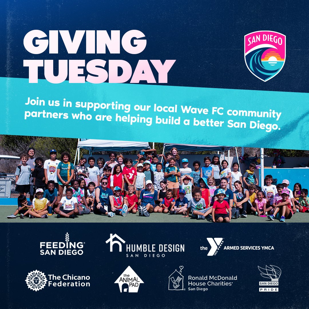 San Diego Wave FC (@sandiegowavefc) on Twitter photo 'tis the season to give back ✨
here's just a few SD organizations making our community a better place
<a href="/FeedingSanDiego/">Feeding San Diego</a>
<a href="/HumbleDesignSD/">HumbleDesignSanDiego</a>
<a href="/asymca/">Armed Services YMCA</a>
<a href="/chicanofed/">Chicano Federation</a>
<a href="/TheAnimalPad/">The Animal Pad</a>
<a href="/rmhcsandiego/">RMHC San Diego</a>
<a href="/SanDiegoPride/">San Diego Pride</a> 'tis the season to give back ✨
here's just a few SD organizations making our community a better place
<a href="/FeedingSanDiego/">Feeding San Diego</a>
<a href="/HumbleDesignSD/">HumbleDesignSanDiego</a>
<a href="/asymca/">Armed Services YMCA</a>
<a href="/chicanofed/">Chicano Federation</a>
<a href="/TheAnimalPad/">The Animal Pad</a>
<a href="/rmhcsandiego/">RMHC San Diego</a>
<a href="/SanDiegoPride/">San Diego Pride</a>