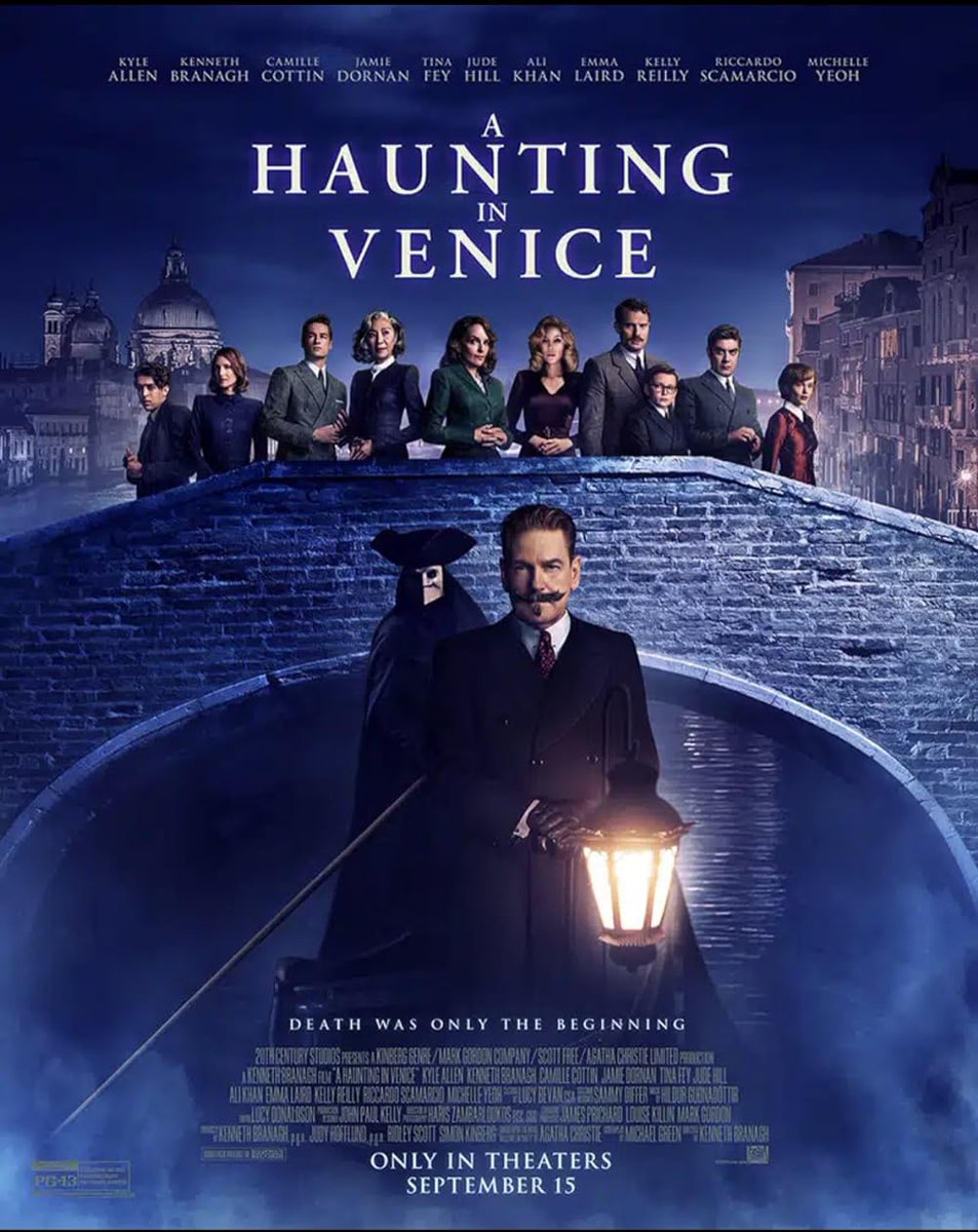 #NowWatching #FilmX 

#AHauntingInVenice (2023)

In post-World War II Venice, Poirot, now retired & living in his own exile reluctantly attends a seance. But when one of the guests is murdered it is up to the former detective to once again uncover the killer.
#FirstWatch #Disney+