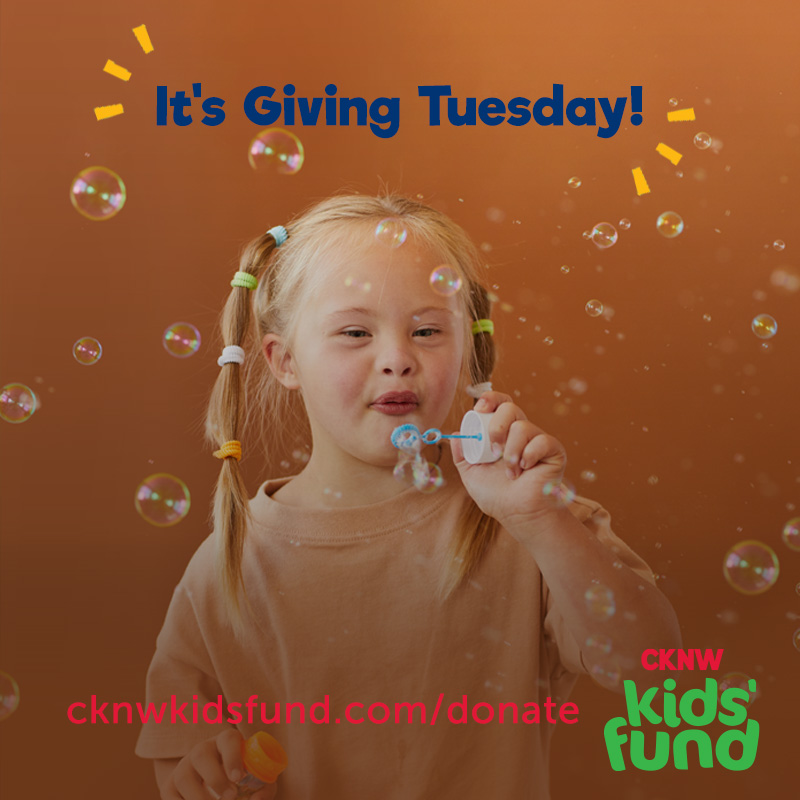 We're halfway through Giving Tuesday! Pick up the phone and dial 604-222-9898 before 7pm tonight, or donate online: cknwkidsfund.com/donate #pledgeCKNW