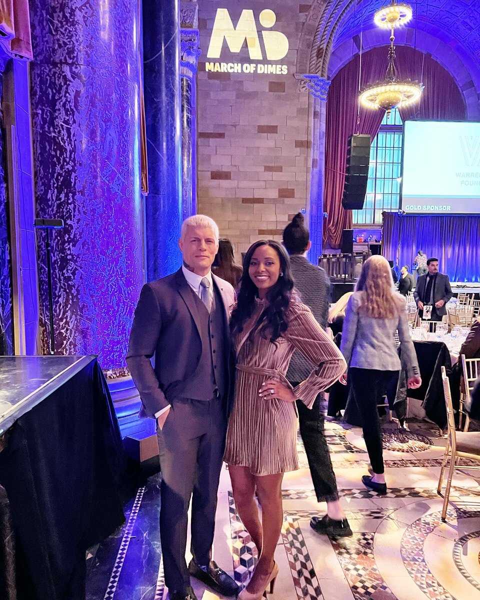 Thrilled to be at @MarchofDimes luncheon in NYC with @WWE and @CodyRhodes. Consider March Of Dimes this giving Tuesday as they continue to do amazing things for women and their families.