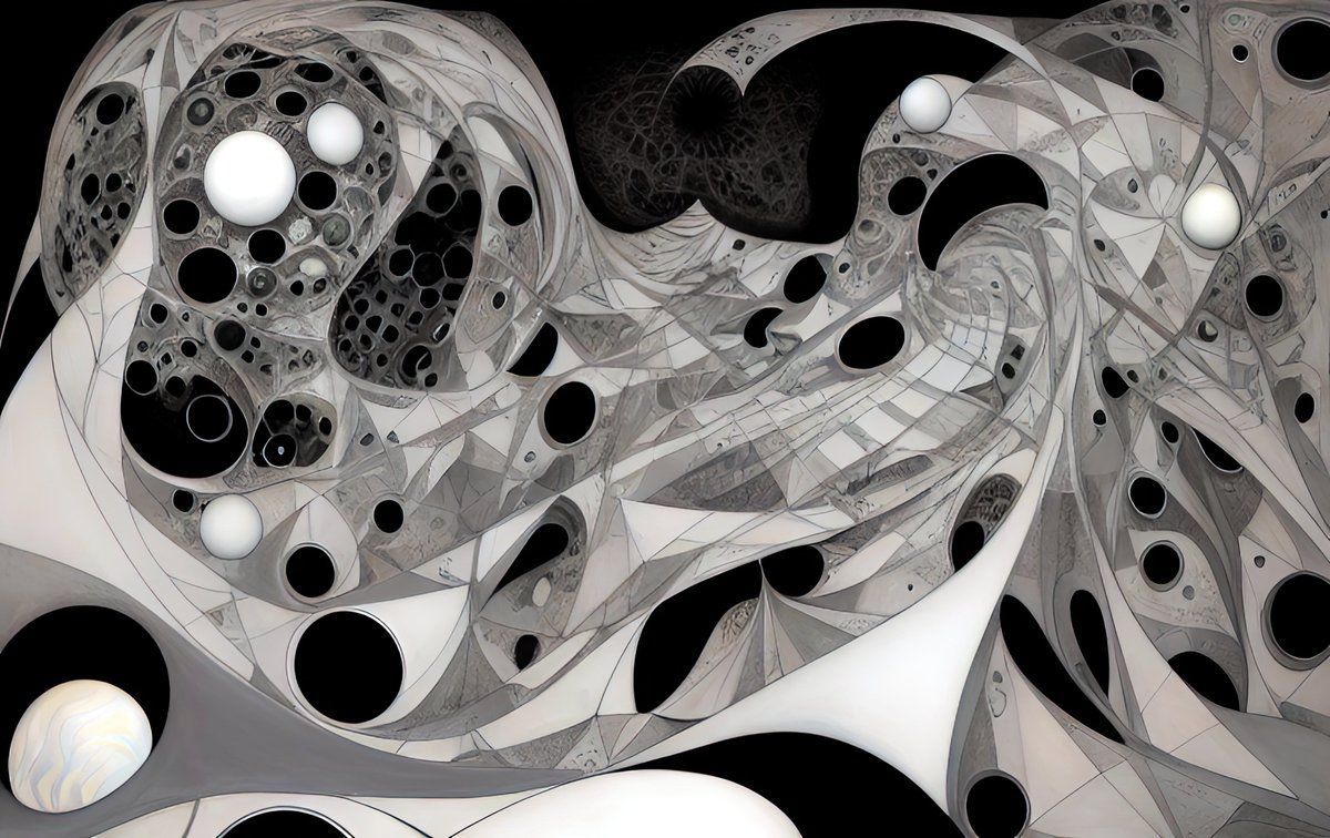 xalieri's tweet photo. Abstract palate cleanser. Set 6, 2 of 3
#Abstract #PalateCleanser #AbstractExpressionism #HeavyOnTheDetail #FeelTheNoise #WeirdArt #PsychologicalLandscape #ImSureItMustMeanSomething
#DarkArts #DigitalArt #AIAssistedArt #AIArt #WomboDream #StableDiffusion https://t.co/wnn9HypiWQ