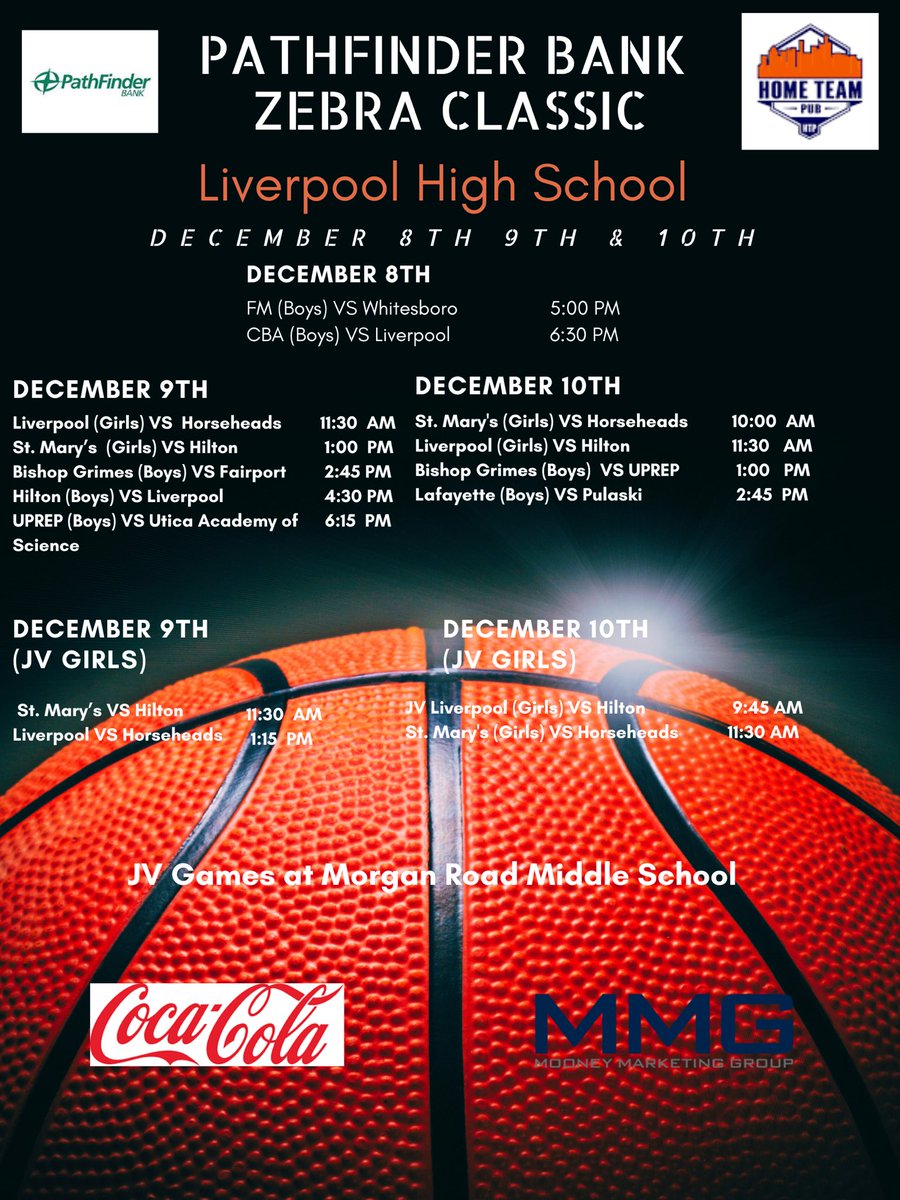 Liverpool Athletics (@lcsdathletics) on Twitter photo You won't want to miss this outstanding weekend of boys and girls basketball in Section 3!
<a href="/LCSDOfficial/">Liverpool CSD Official - New York State</a>
<a href="/CokeNortheast/">Coca-Cola Beverages Northeast</a>
<a href="/ZebraClassic/">Pathfinder Bank</a> <a href="/PathfinderBank/">Pathfinder Bank</a> <a href="/HomeTeamPub/">Home Team Pub</a>
<a href="/FMHornets/">FMHornets</a> <a href="/WboroAthletics/">Whitesboro Athletics</a> <a href="/HiltonCadets/">Hilton Athletics</a> <a href="/FCSDSports/">Fairport Athletics</a>
<a href="/UprepBball/">Uprep_bball</a>
<a href="/HorseheadsAD/">Horseheads Athletics</a> You won't want to miss this outstanding weekend of boys and girls basketball in Section 3!
<a href="/LCSDOfficial/">Liverpool CSD Official - New York State</a>
<a href="/CokeNortheast/">Coca-Cola Beverages Northeast</a>
<a href="/ZebraClassic/">Pathfinder Bank</a> <a href="/PathfinderBank/">Pathfinder Bank</a> <a href="/HomeTeamPub/">Home Team Pub</a>
<a href="/FMHornets/">FMHornets</a> <a href="/WboroAthletics/">Whitesboro Athletics</a> <a href="/HiltonCadets/">Hilton Athletics</a> <a href="/FCSDSports/">Fairport Athletics</a>
<a href="/UprepBball/">Uprep_bball</a>
<a href="/HorseheadsAD/">Horseheads Athletics</a>