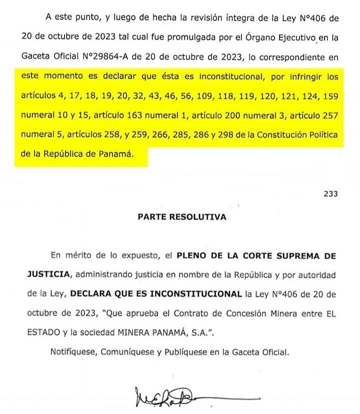 Infringieron nada más y nada menos que 25 artículos de la Constitución Nacional.

Suficiente para investigar y procesar a todos los que participaron en la elaboración y aprobación de éste leonino contrato Ley.