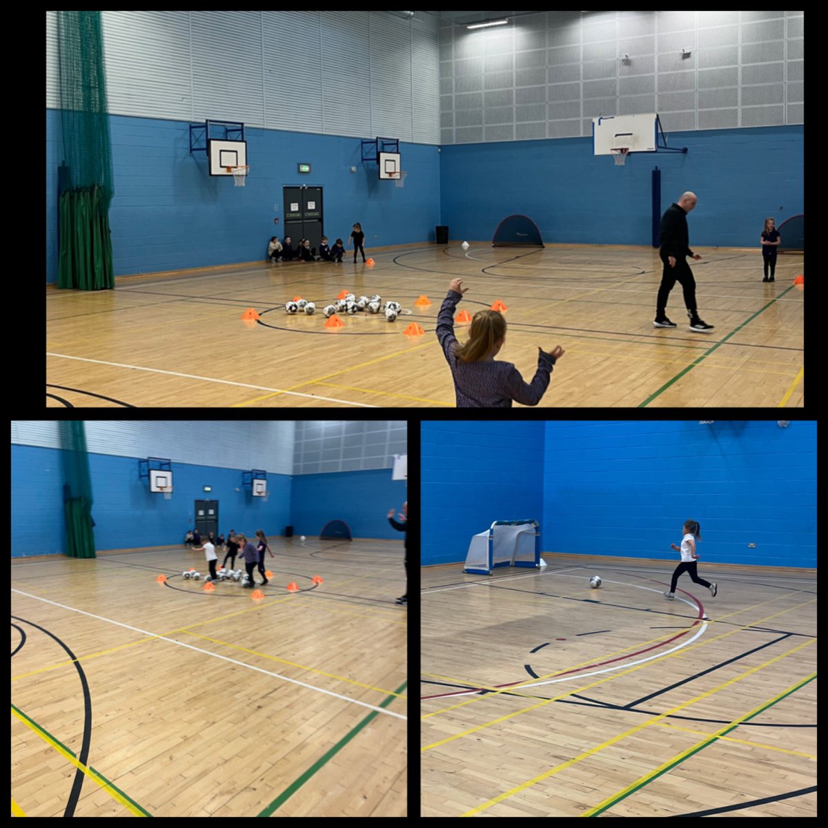 4/5 session from Craig @SAFCCommunity for our P1 & 2 afterschool club @Raploch_Primary Our motto today “say no to the toe” ⚽️⚽️⚽️ some great shooting skills and lots of goals! #scoring #football #PEPAS #partnership