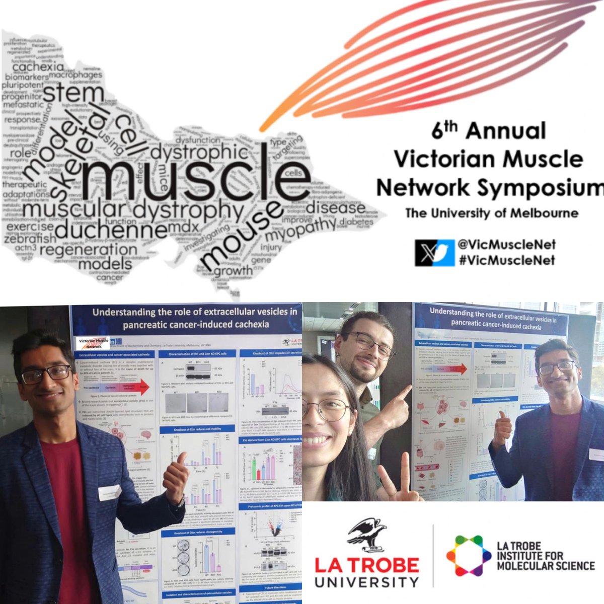 𝟔𝐭𝐡 𝐚𝐧𝐧𝐮𝐚𝐥 𝐯𝐢𝐜𝐭𝐨𝐫𝐢𝐚𝐧 𝐦𝐮𝐬𝐜𝐥𝐞 𝐧𝐞𝐭𝐰𝐨𝐫𝐤 (𝐯𝐦𝐧) 𝐬𝐲𝐦𝐩𝐨𝐬𝐢𝐮𝐦 💫

#MuscleNetwork  #VictorianMuscleNetwork #VMN #latrobeuniversity #lims #Victoria #symposium #NetworkingInScience