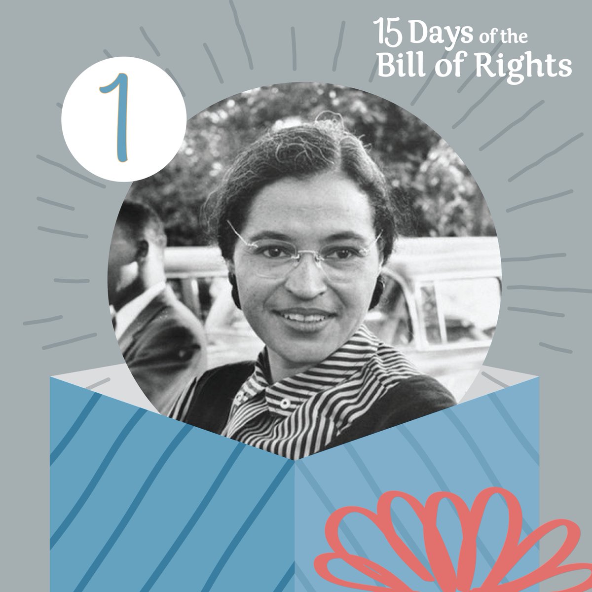 ConstitutionCtr's tweet photo. On the anniversary of #RosaParks refusing to give up her seat, join #NCCed to learn more about this remarkable woman and how she used the First Amendment. 

Register for Dec. 1 at Noon ET:
https://t.co/G7yhwAM74g https://t.co/tHm4Q8bkwN