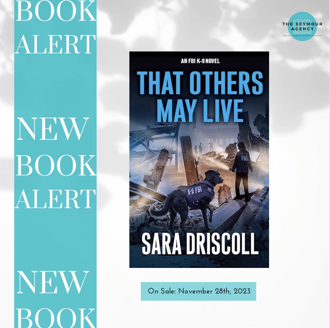 seymouragency's tweet photo. THAT OTHERS MAY LIVE by @JenJDanna is out with @KensingtonBooks! A treat for dog lovers, this latest novel in the only mystery series that revolves around a K-9 search-and-rescue unit is gripping, timely, &amp; “wonderfully readable” -@PublishersWkly

Buy now: https://t.co/FxR8RP5uqb https://t.co/vQNWbYFf1E