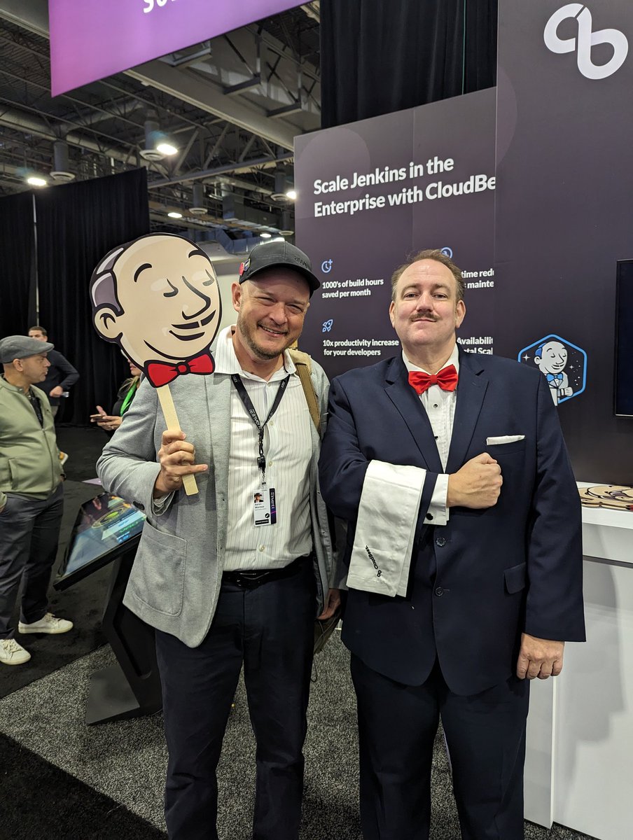 awormus's tweet photo. I found Jenkins at #AWSreInvent #Findjenkinsbutler @CloudBees https://t.co/9bms58SPrK