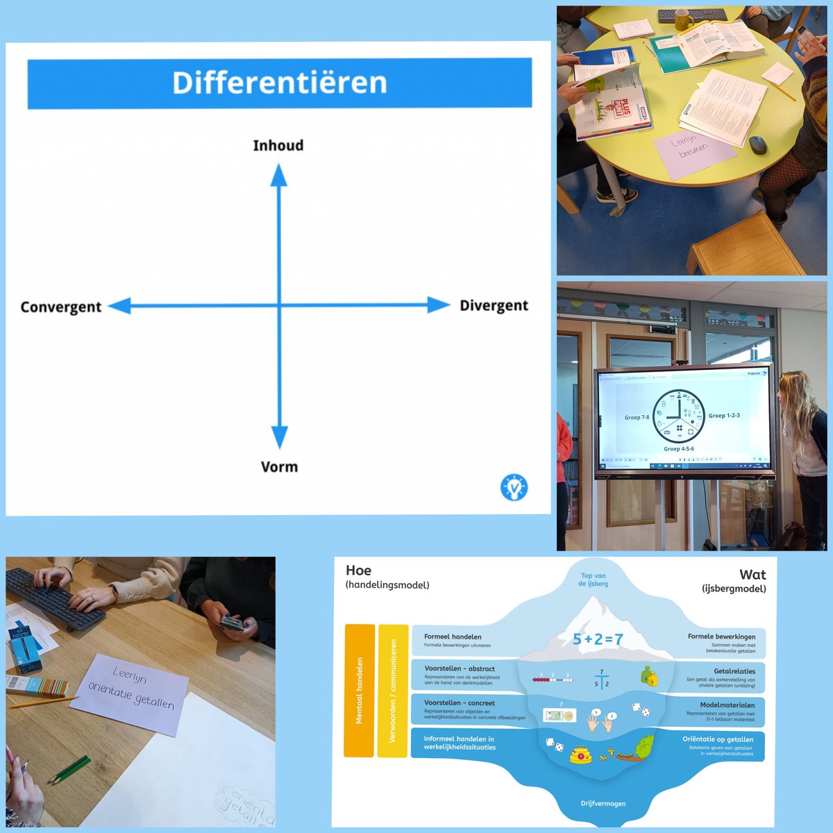 joor_87's tweet photo. Zo tof om vandaag weer met ons team inhoudelijk aan de slag te gaan met het rekenonderwijs! Aandacht voor differentiatie, kennis van het handelingsmodel en inzicht in de leerlijnen! #bsklinkers #rekenexpert https://t.co/PIes3ATLZM