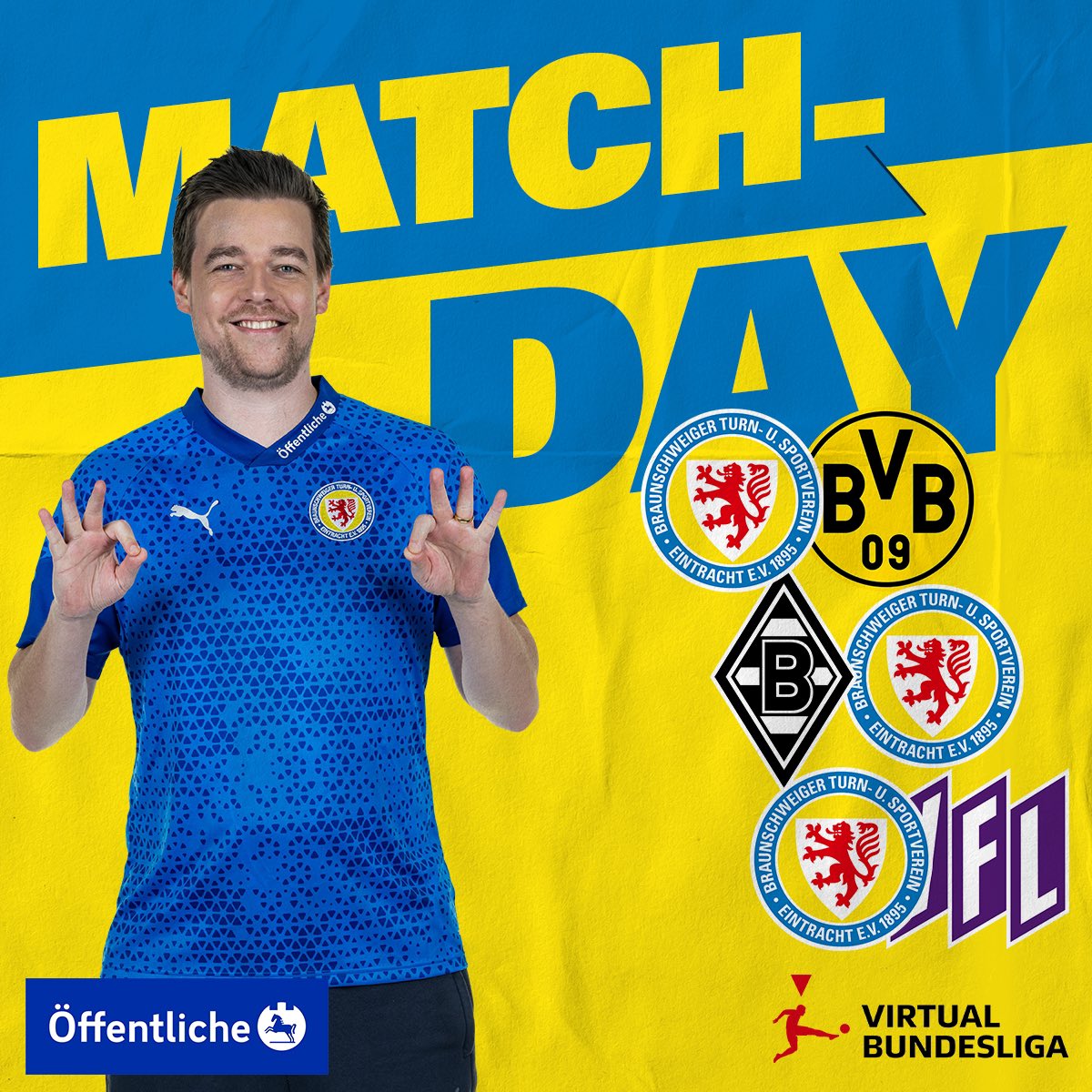 MATCHDAY! Ab 17.30 rollt der Ball im virtuellen EINTRACHT-STADION! Schaltet ein! 

______
#WirsindEintracht
