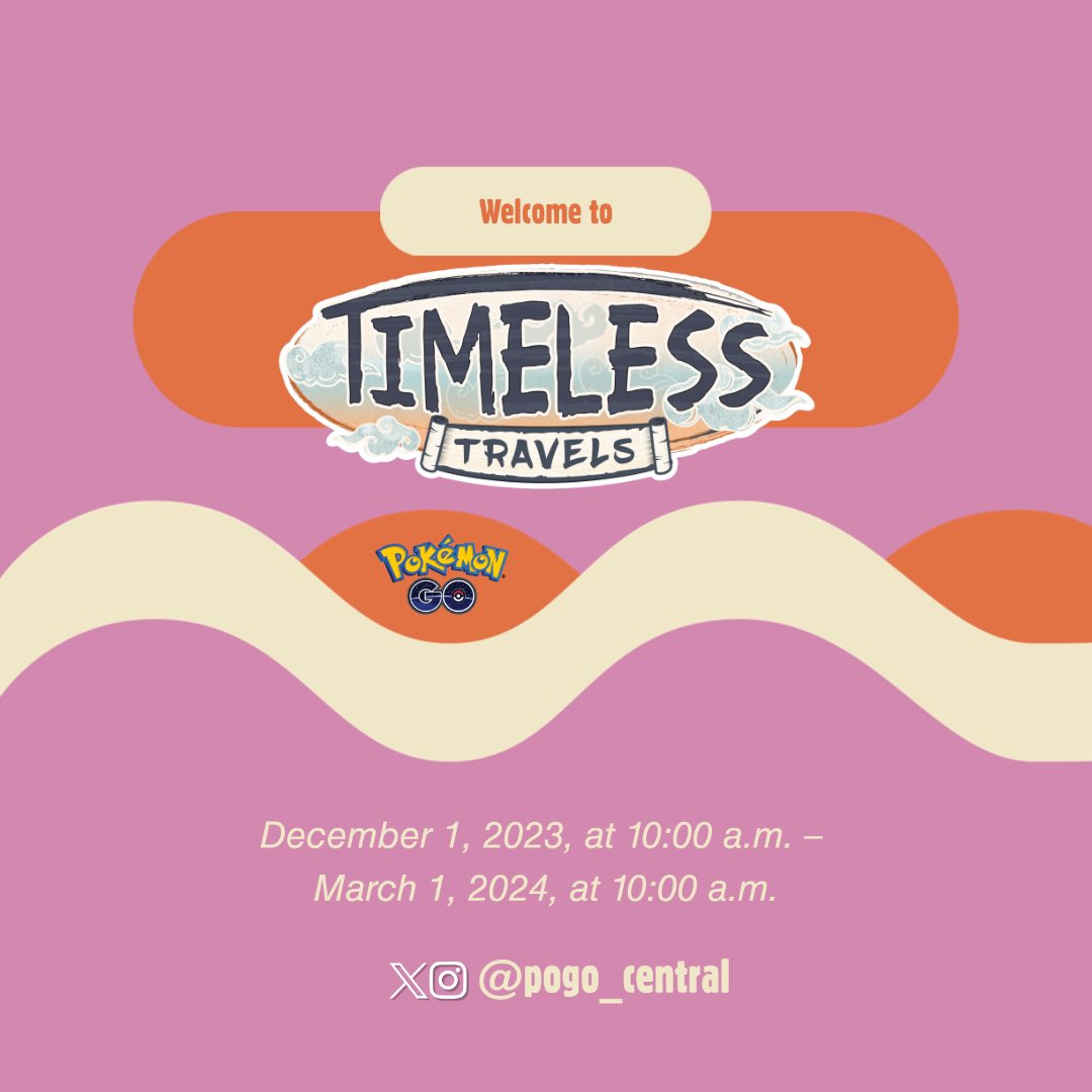 Welcome to Pokémon GO: Timeless Travels