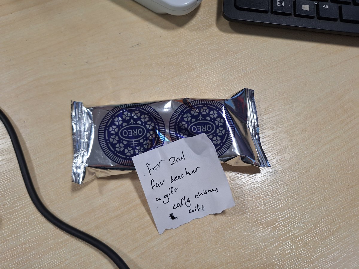 Won't dwell on the '2nd' favourite teacher comment 😂