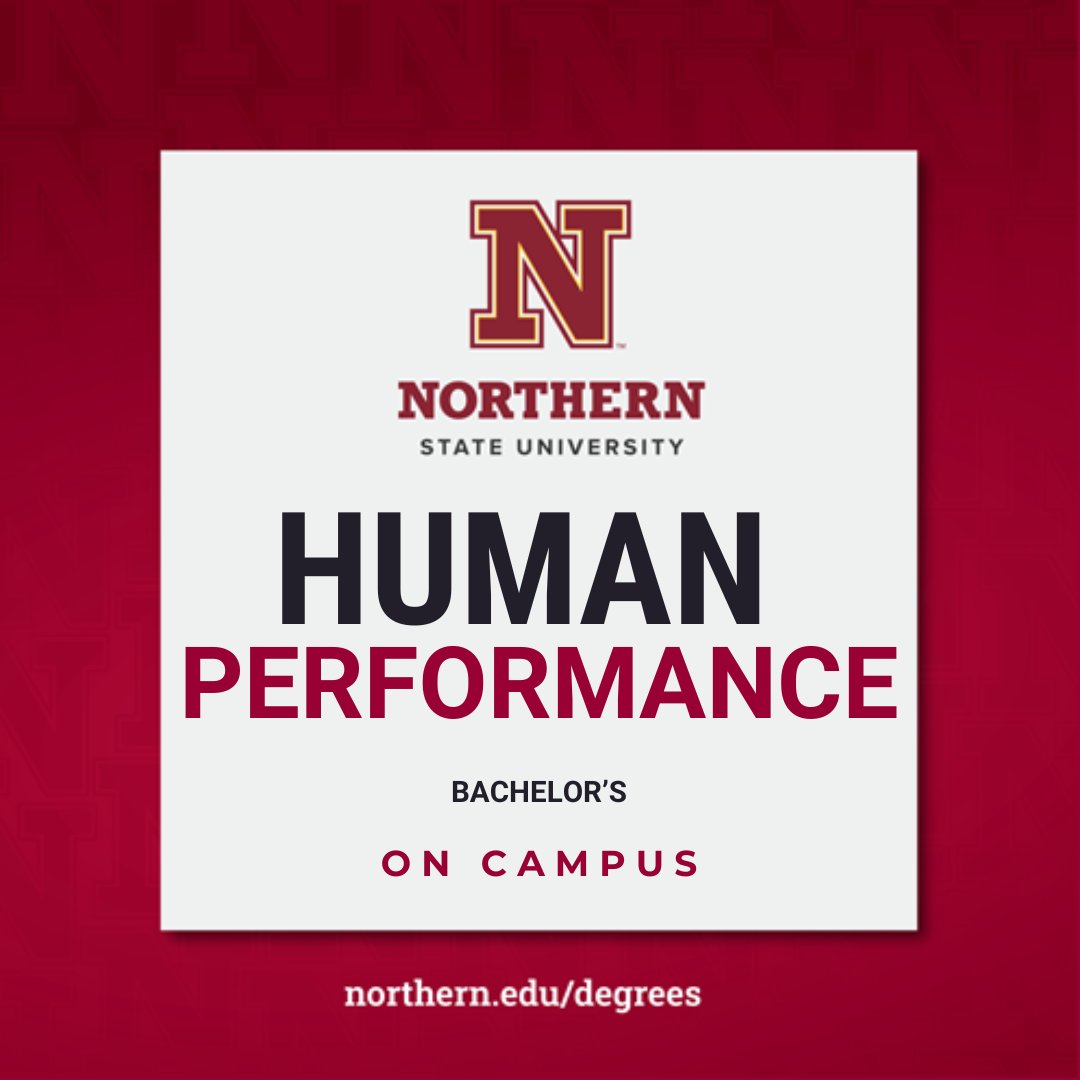 NorthernStateU's tweet image. Be part of a growing program that will help you build a strong sports science foundation and provide the unique opportunity to work with professors in our Nora Staael Evert Human Performance Lab.
See the courses at: bit.ly/3SUqhlo
#humanperformance #NorthernStateU