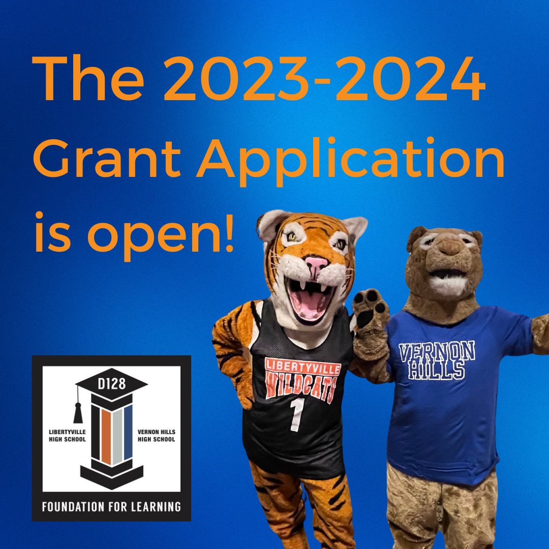 Calling all D128 Staff! The 2023-2024 DARING Innovation Grant Application is now open! Check your school email for details and a link to the application. We can't wait to see what creative and engaging ideas you have for enriching your classrooms. Applications are due April 2.