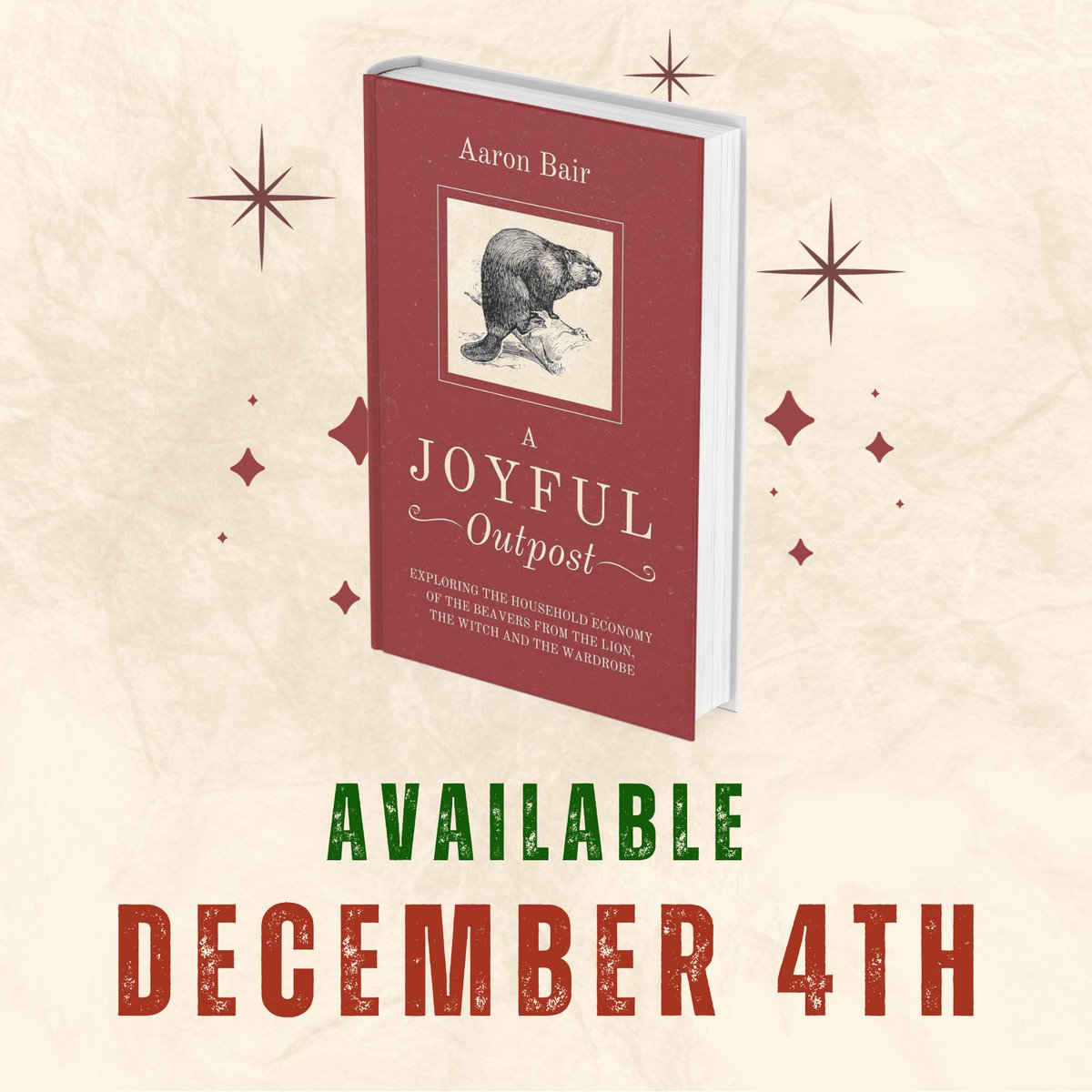 AaronBair's tweet photo. Hopping on here to announce that my book, A Joyful Outpost, will be published next Monday, December 4th. https://t.co/LETpELLnH2