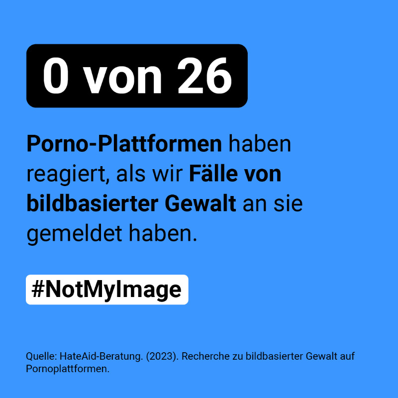 HateAid's tweet photo. Was Pornoplattformen gegen bildbasierte Gewalt tun? Viel zu wenig. Das zeigen Recherchen unserer Beratung. Mehr zur traurigen Realität im Netz: https://t.co/vwFshTOouq
Dieses Projekt wird unterstützt vom @bmj_bund.
#NotMyImage