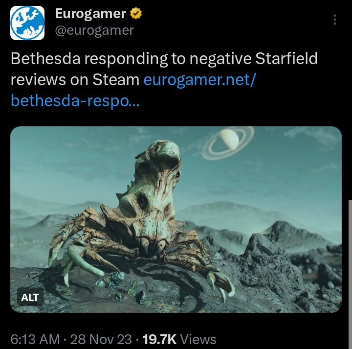 Eurogamer and Starfield