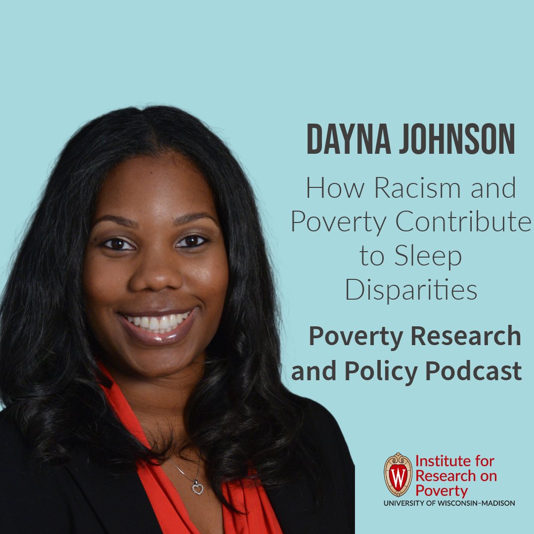 IRP_UW's tweet photo. 🎧New podcast episode!🎧@DrDaynaAJohnson of @EmoryRollins shares how experiencing acute &amp; chronic racism &amp; living in low-income neighborhoods &amp; housing can lead to chronic poor sleep quality. And that sleep inequity has serious health impacts. Listen: https://t.co/oaWe12ie7c https://t.co/tIcFzbM02G