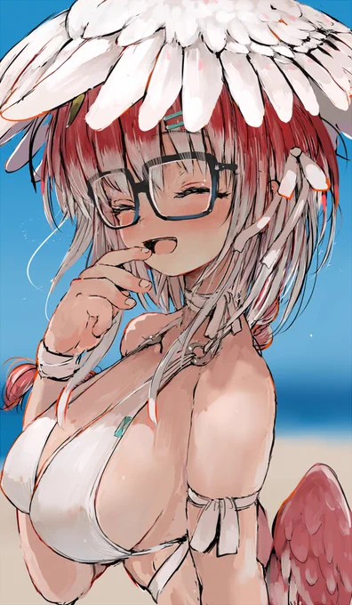 次の日曜日のコミティア新刊の中の一枚ですの。羽がーる(*'∀`*)ヘヘヘ 