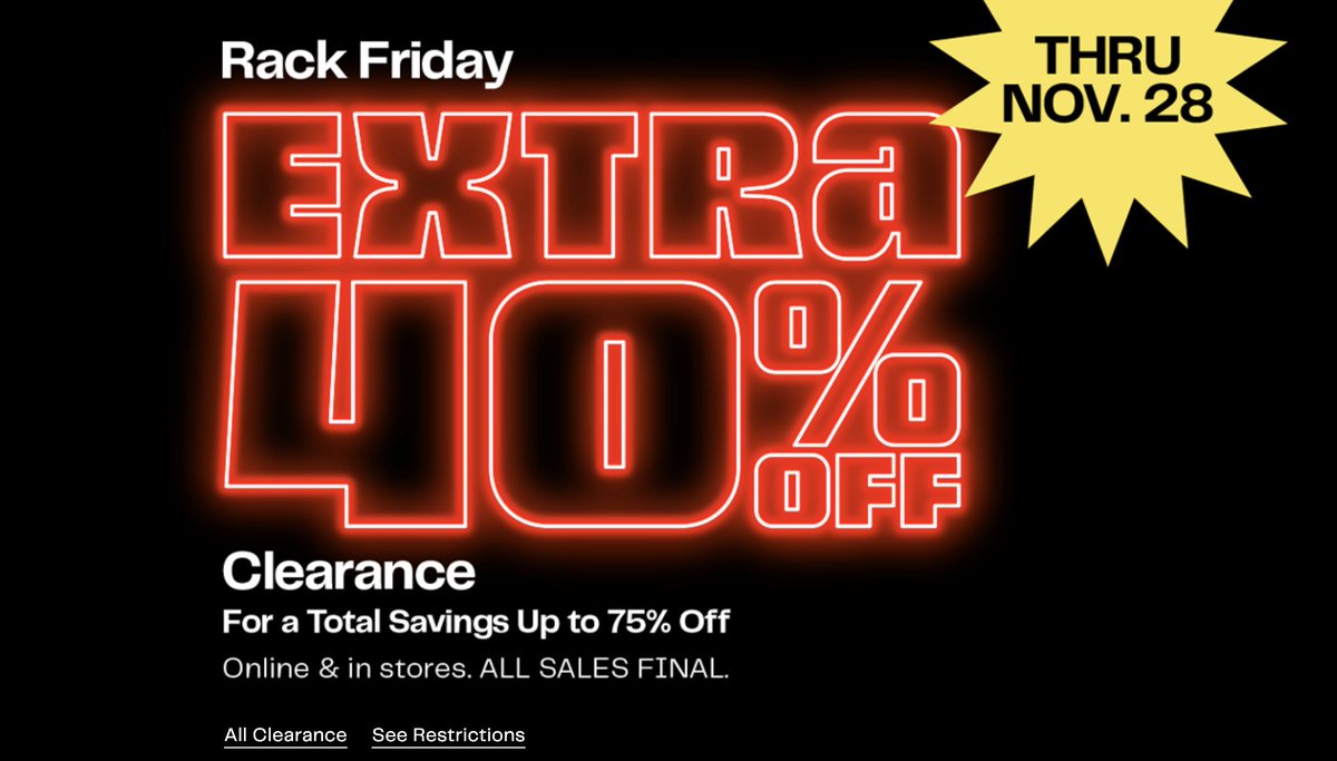 Limited Time Only⏳
Extra 40% Off Clearance via Nordstrom Rack
Ad> sovrn.co/1t8g7i0