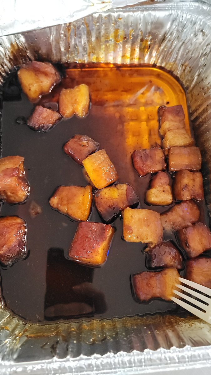 Trash_BBQ's tweet photo. Had to work on black Friday so we decided to have a little cookout! @PrairieFresh Ribs and pork belly burnt ends! #trashpandabbq #WhyILoveBBQ #prairiefresh #iowabbq #iowapork #NSC https://t.co/63bfh1S7Ep