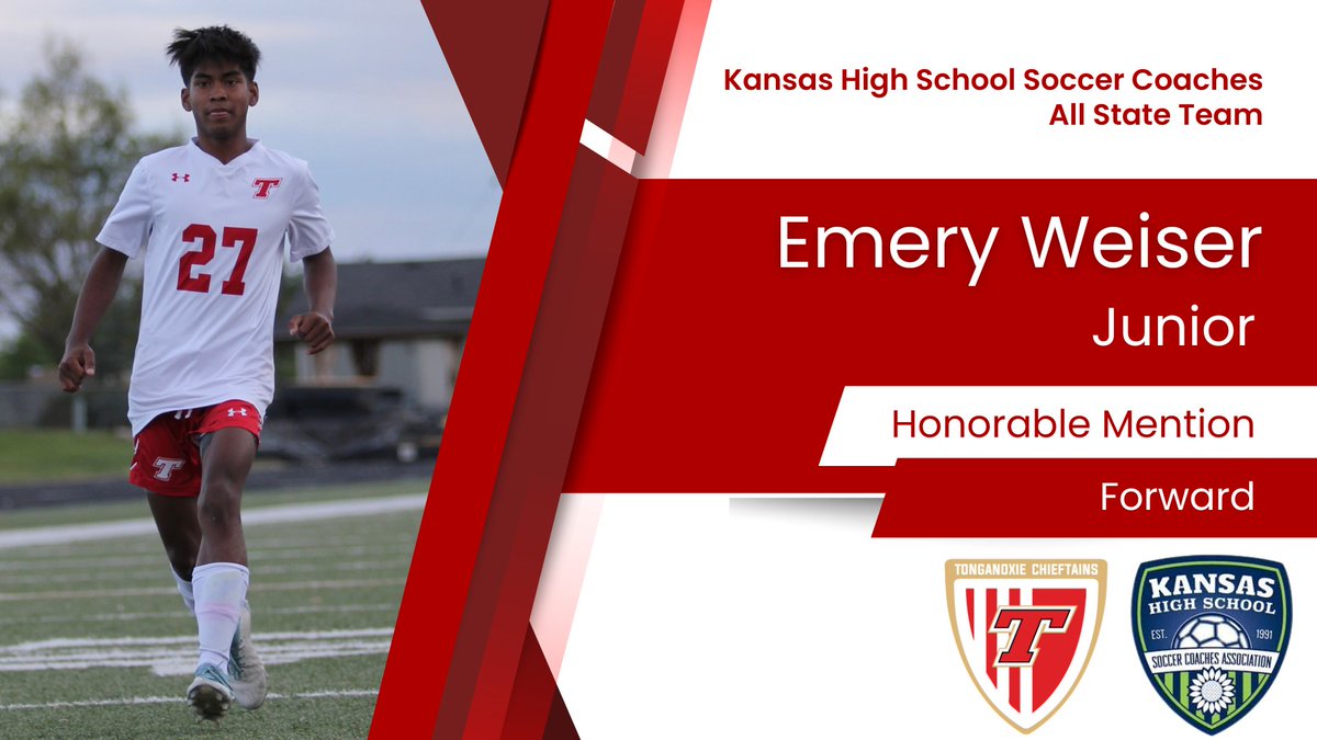 Congrats to Junior forward Emery Weiser (@WeiserEmery) for earning All-State Honorable Mention recognition!