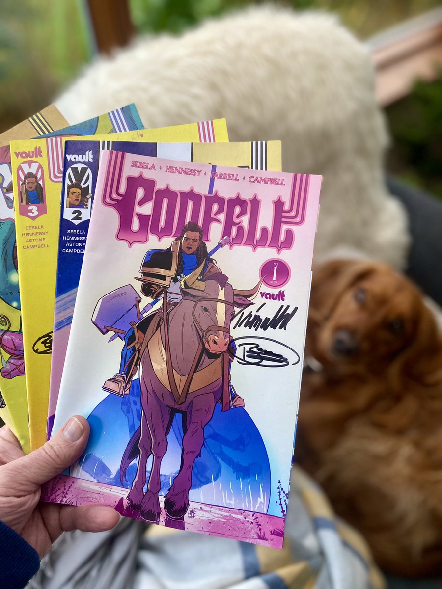 MarcD_Weegem's tweet photo. Looking for some BRILLIANT comics?
Finally got to read the sensationally talented @Bennessy’s #Godfell series.
Bravo, Ben. Bravo! 👏 https://t.co/OTl3yUlaIk