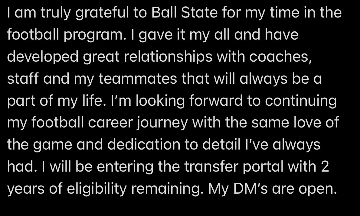 Thank you Ball State!