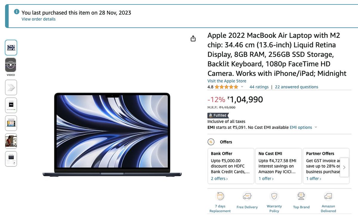 VadimNotJustDev's tweet image. I wish I was ordering a new MacBook for myself, but this one goes to the winner of #notJustHack 2023