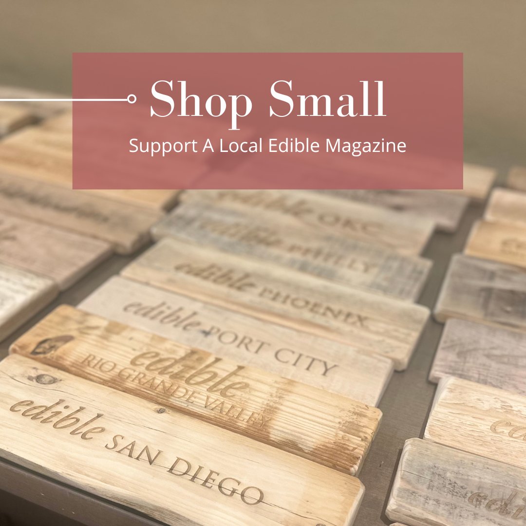 🛍️✨ As you’re making your #shopsmall list this holiday season and checking it twice, remember that each of our #ediblecommunities publications are local small businesses. Find and support an Edible magazine near you: bit.ly/49Q80vP