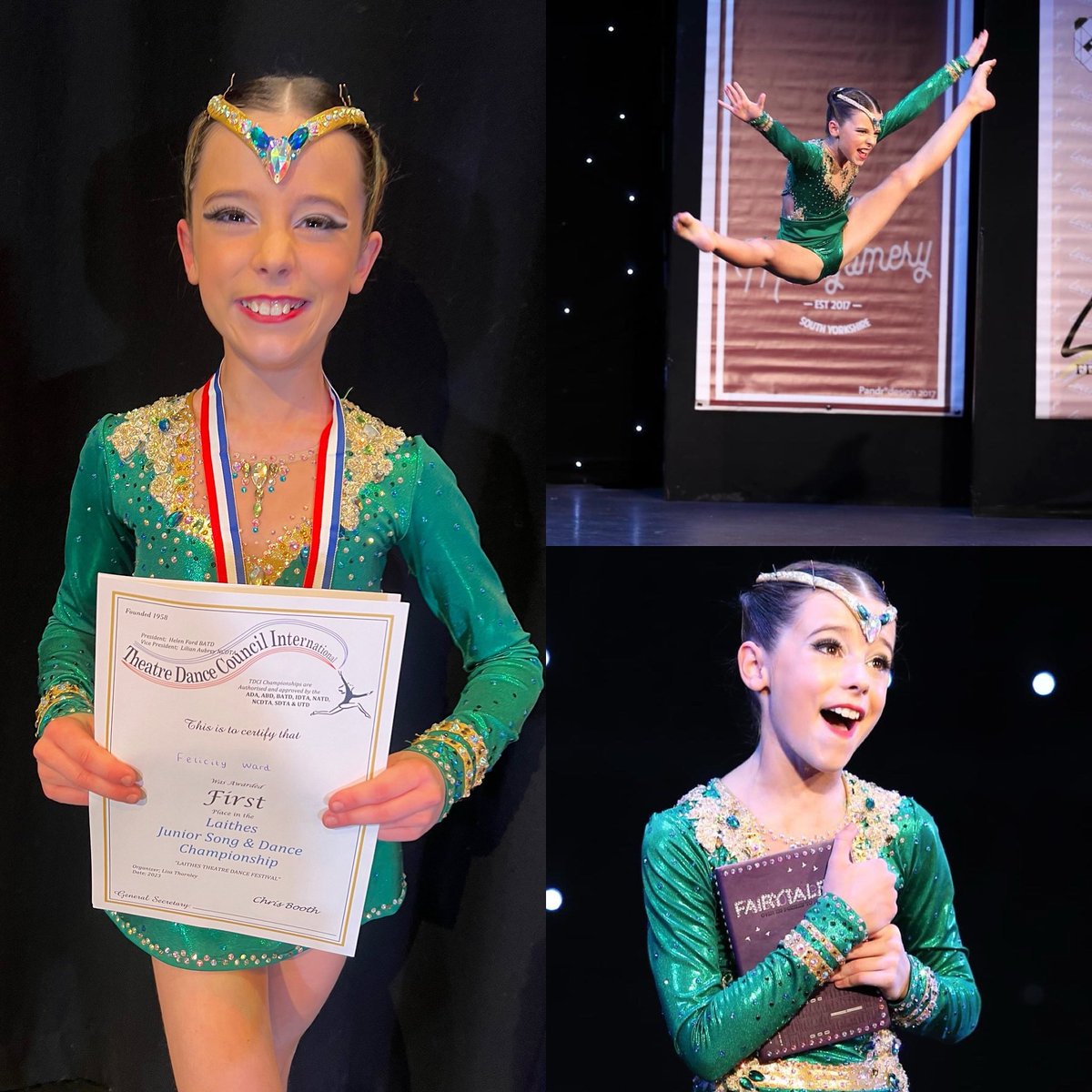 jennywardy's tweet photo. 🏆 Laithes Junior Song and Dance CHAMPION 🏆 
Final competition of 2023 and she got the gold! Her 8th champ title this year 😱🤩 aswell as 4 World Titles! 🌍 💥 What a year.. so proud! 
@HillHouseSport @HillHouseSchool @MrDavidHolland1 #doncasterisgreat #triplethreat #champion https://t.co/DunA1yI7oK