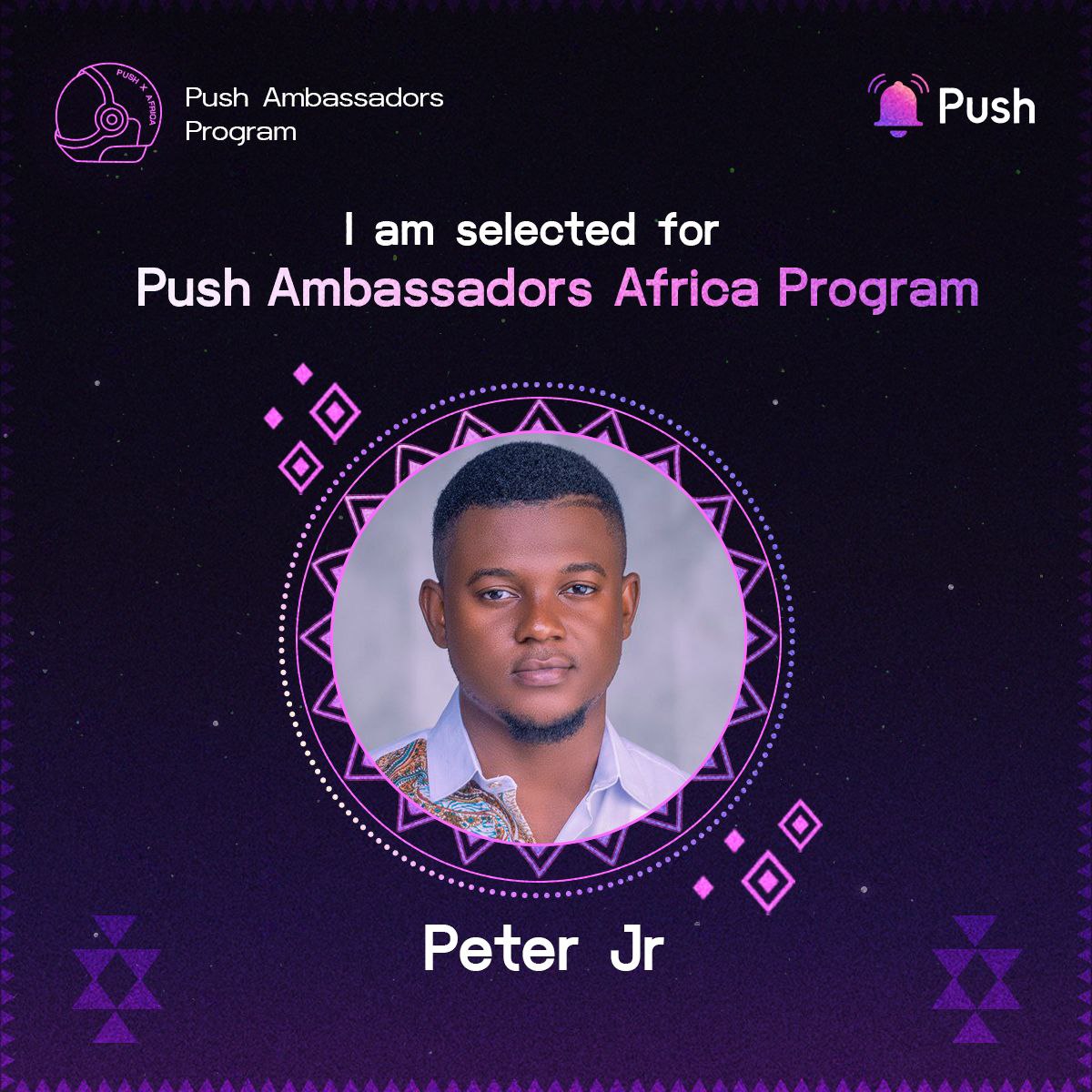 scarfacedoteth's tweet image. 🚀 Exciting News! 🚀

I&apos;m Happy to share that I&apos;ve been selected as an Ambassador for @Push_DAO! 🌐💜