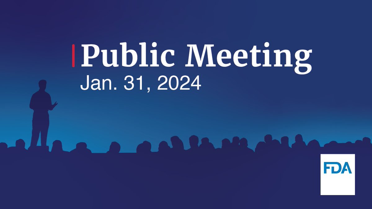 FDA Drug Information (@fda_drug_info) on Twitter photo Join FDA’s Center for Drug Evaluation and Research and <a href="/DukeMargolis/">Duke-Margolis</a> on January 31, 2024 for a joint public hybrid meeting on improving the quality of clinical studies.
Learn more & register today➡️ healthpolicy.duke.edu/events/buildin… Join FDA’s Center for Drug Evaluation and Research and <a href="/DukeMargolis/">Duke-Margolis</a> on January 31, 2024 for a joint public hybrid meeting on improving the quality of clinical studies.
Learn more & register today➡️ healthpolicy.duke.edu/events/buildin…