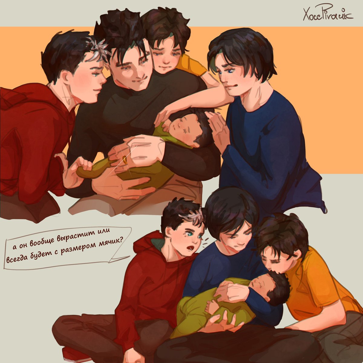 XocePivacik's tweet photo. а потом он вырос и весь Готэм огреб
#Batman #BruceWayne #DickGrayson #JasonTodd #TimothyDrake #DamianWayne https://t.co/zqHsu3tDij