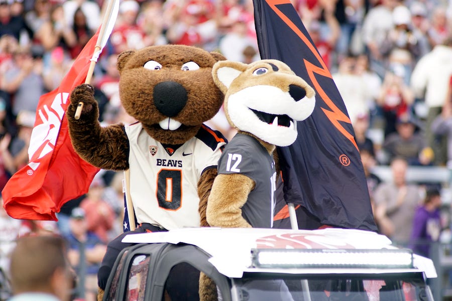 Man I love college football but watching Oregon State &amp; Washington State get abandoned by the rest of the Pac-12 and now get their carcasses picked over (Cam Ward, Jonathan Smith) by schools with huge conference TV contracts is gross.