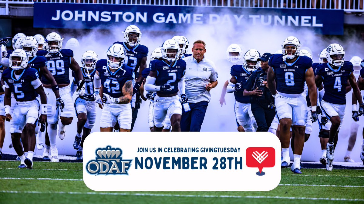 Monarch Nation, it’s #GivingTuesday‼️ Help support us and @ODUSports by donating at the link below! Thank you! bit.ly/40VmlD3 #ReignOn | #DDT