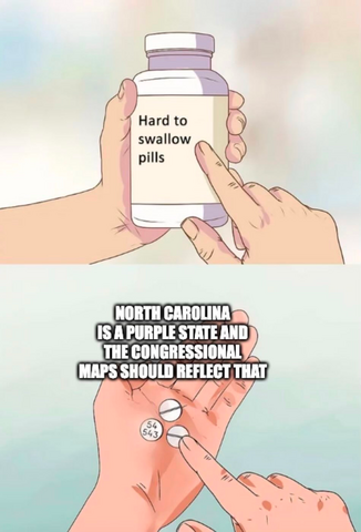 WileyNickel's tweet photo. Today might be Giving Tuesday, but it’s also giving “someone find a spoonful of sugar for North Carolina Republicans.” #ncmaps #ncpol https://t.co/QzZ9QUlzvJ