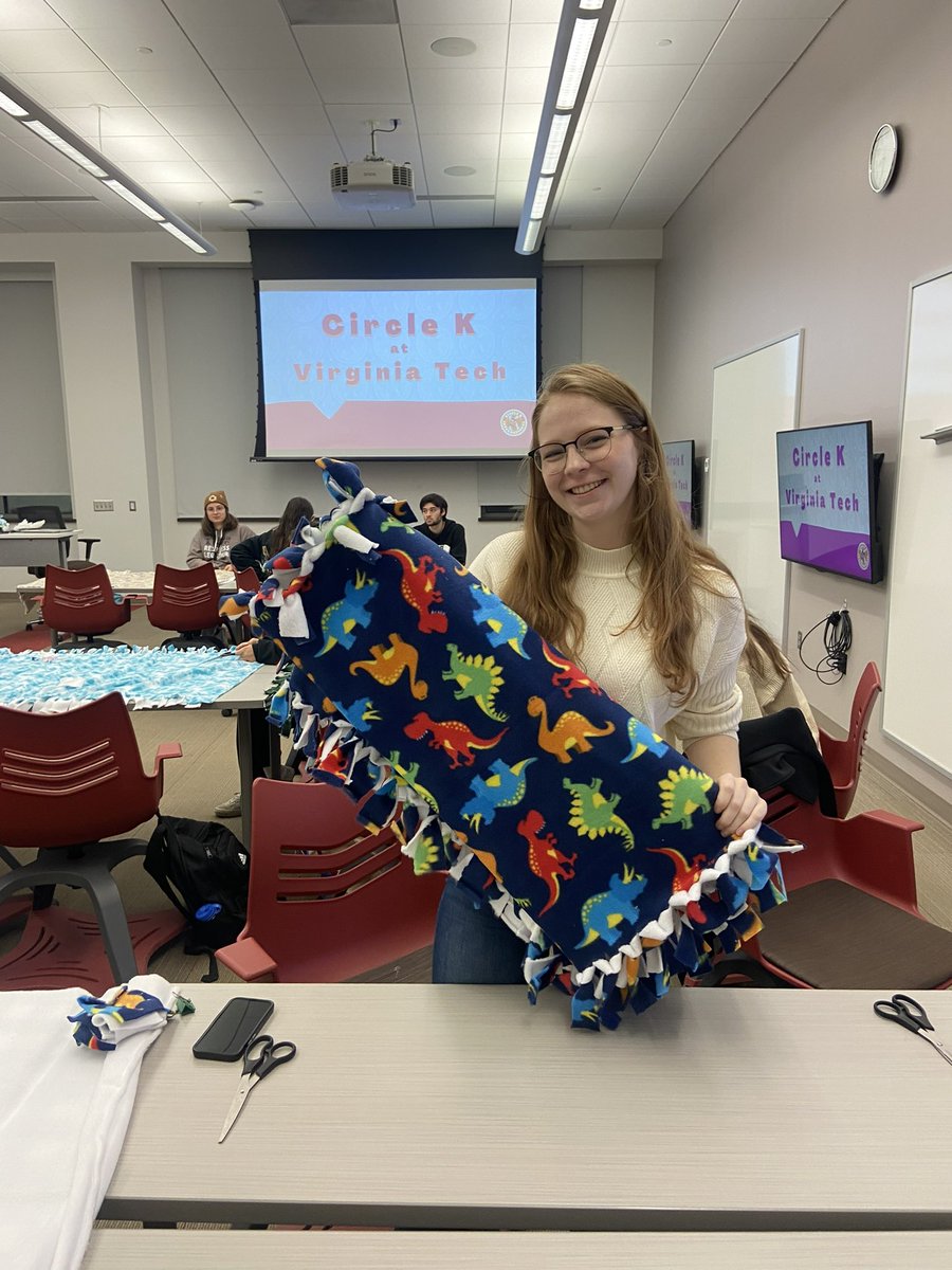 vtcki's tweet photo. Special thanks to all of the CKI’ers who took the time to make NICU blankets with us last meeting! 

Join us in Pamplin 2028 at 6:00 tomorrow to celebrate our 5 new inductees at our Fall Induction Ceremony! #choosecki https://t.co/6Izmhtdmgw
