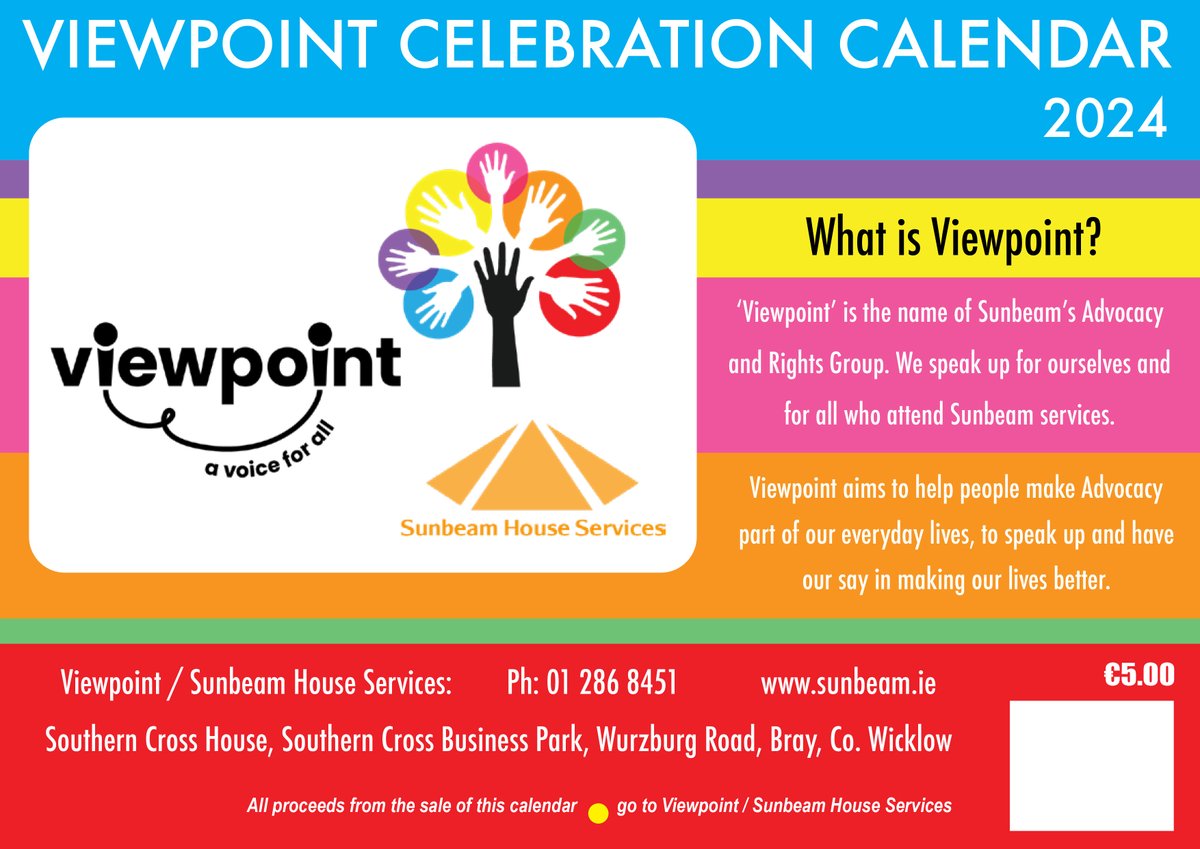 idonate.ie/fundraiser/cal…

This year the SHS 2024 Calendar features Viewpoint, our client advocacy group.
Donate €5 via the iDonate link above to have your copy posted out to you.
Simply select €5 donation and include your name and address in the 'comment'.