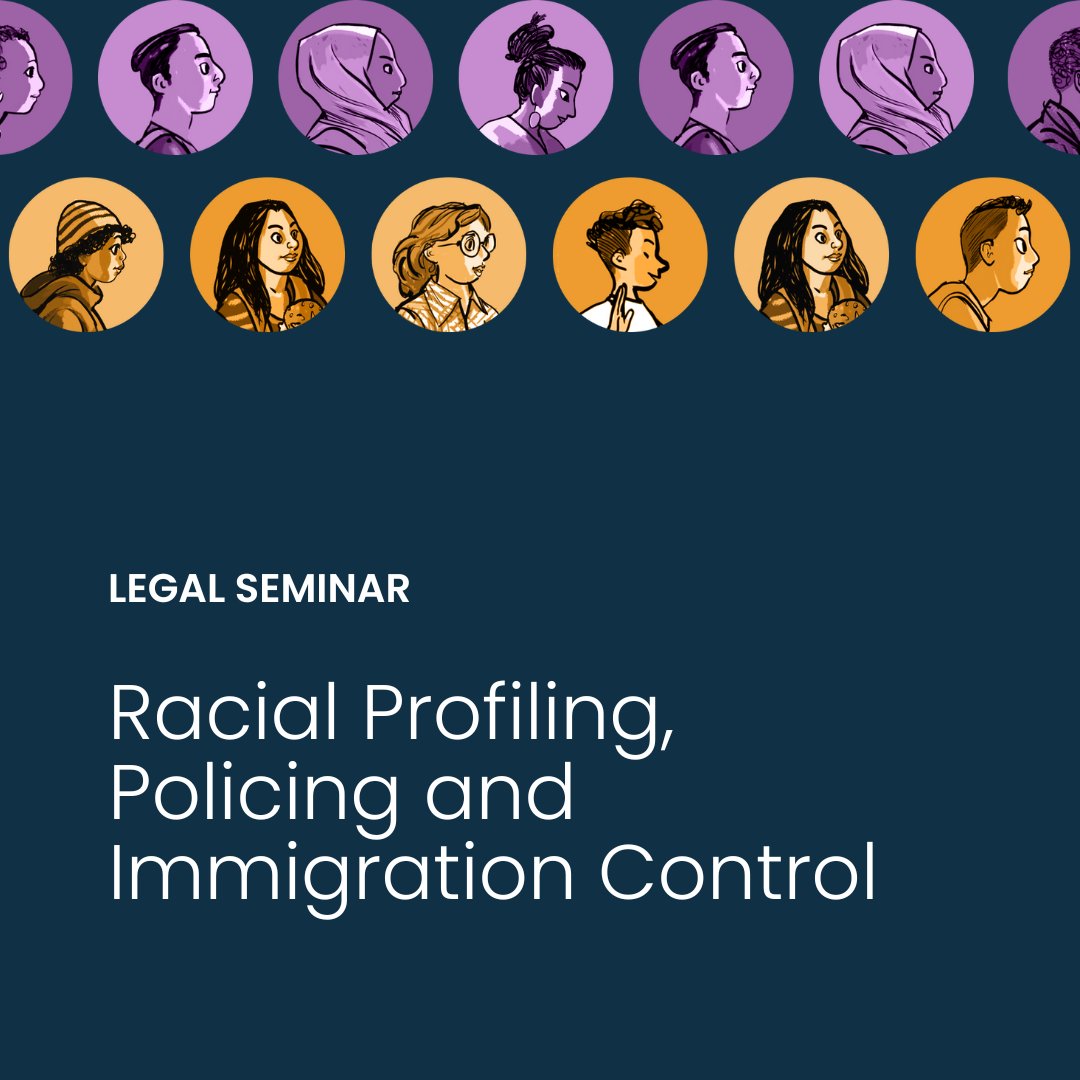 🧵 Our joint legal seminar with @Equinoxrji is happening today! 📲 Won't be able to join? Tune in here from 2 pm CET and follow our live posting... 📚 ...and bookmark this little thread for a short reading list to learn more about racial profiling in #migration control 👇🏾