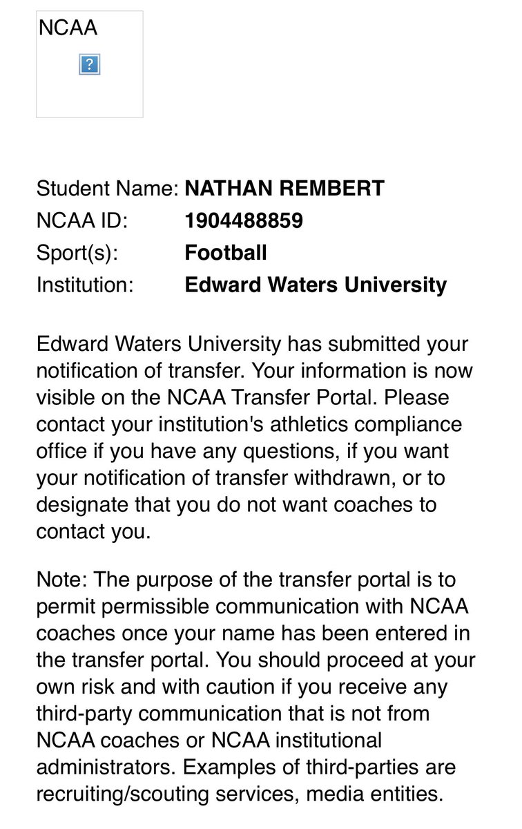 Freshman With 3 Years Of Eligibility 
Games played - 9
Receptions- 32
Receiving Yards- 730    # 5 in conference 
Touchdowns- 8  #2 in conference 
Yards Per Reception- 22.8 #2 in conference 

First Team All SIAC Wr
Top 5 Receiver in Conference 
#6 in the country in Yards Per Catch