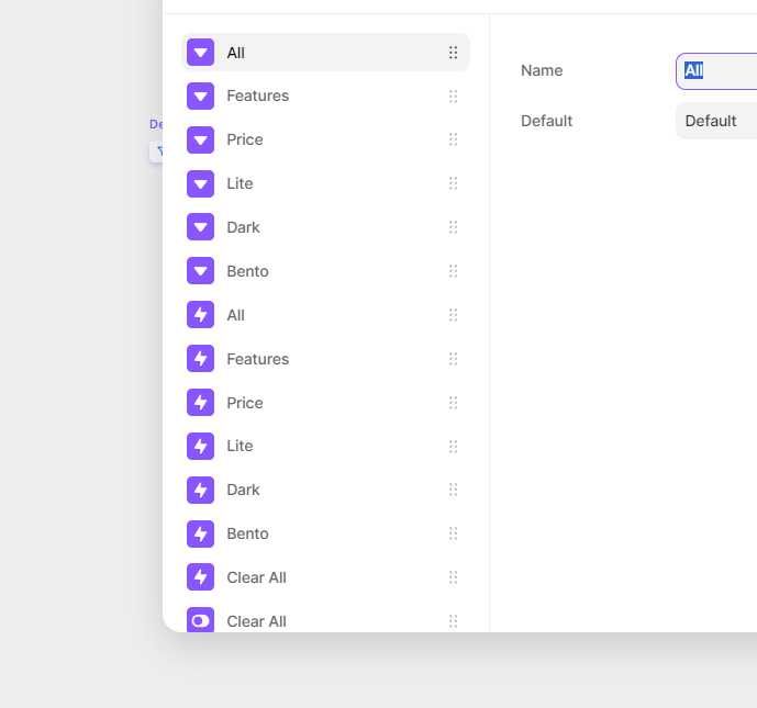 Figma2Framer's tweet photo. Even if I reconnect them with existing Variables, they don't perform what they meant to.

The current solution is I have to recreate all the Variables again.

Feature: Group delete option for Variables https://t.co/zu3cwl4l8O