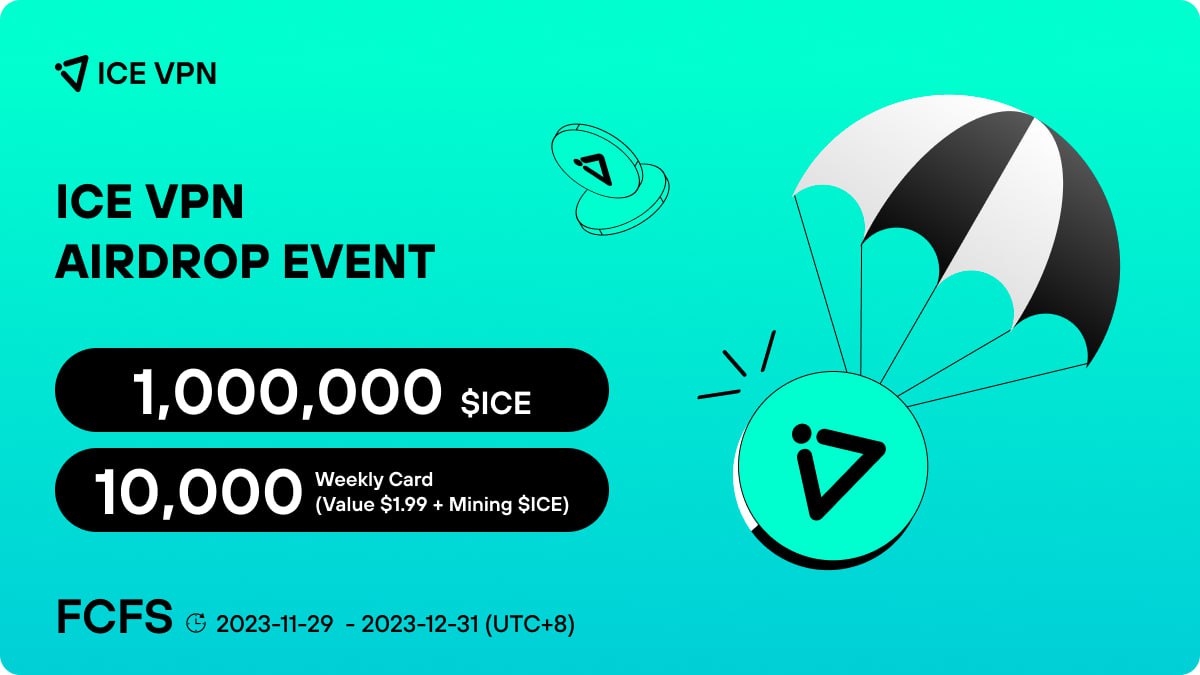 icenet_en's tweet photo. ICE VPN AIRDROP EVENT
With a 23-year track record of using other VPN products, you'll receive a weekly ICE VPN card worth $1.99!
Yes, not only can you use it for free, you can also mine $ICE and exchange it for fiat currency!
Additionally, we will randomly distribute 1,000,000 $ICE to 1,000 users.
How to participate?
Complete this form๐๐๐
https://t.co/rnfKa2nuwi