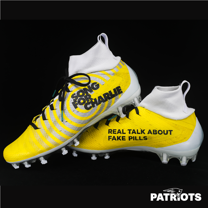 Real talk about fake pills. @mylesjbryant pays tribute to his late friend with @SongforCharlie inspired #MyCauseMyCleats: bit.ly/49Q8X7n